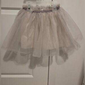 Zara Light Gray Tulle Skater Skirt